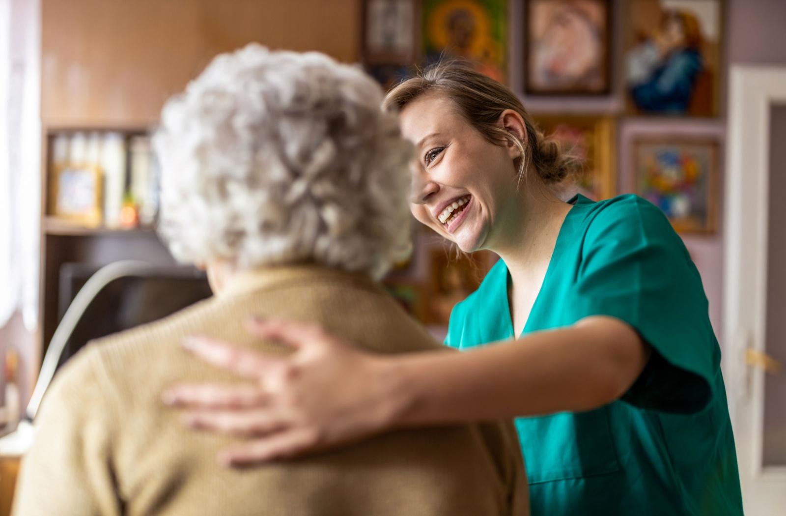 carer supports a senior