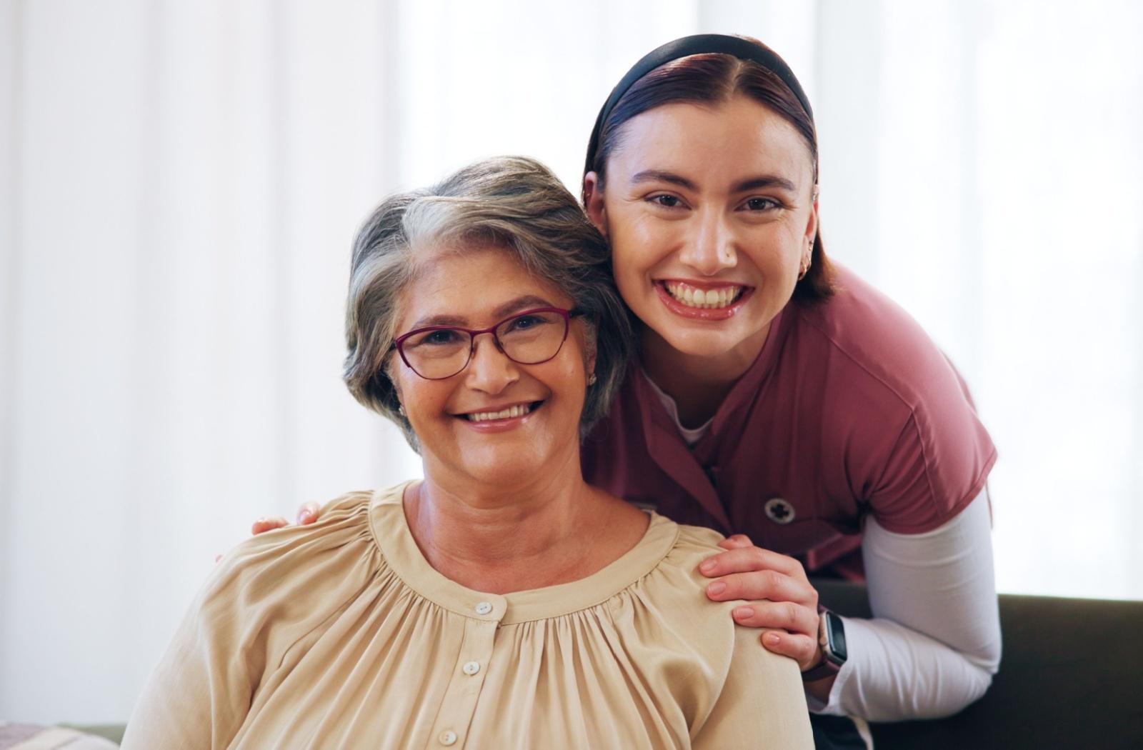 a carer and their senior parent